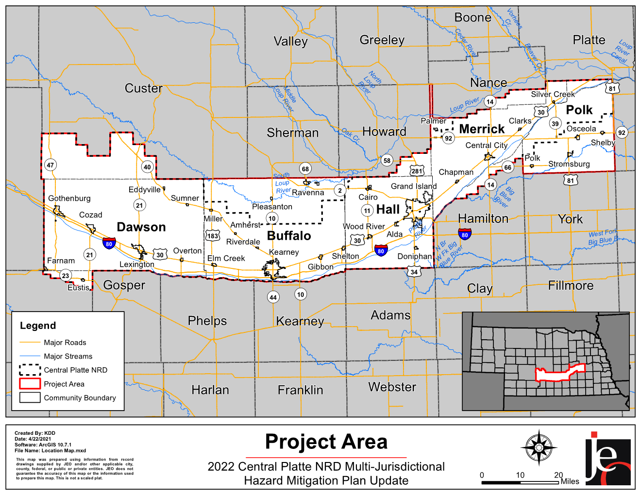 Central Platte NRD HMP Planning Area