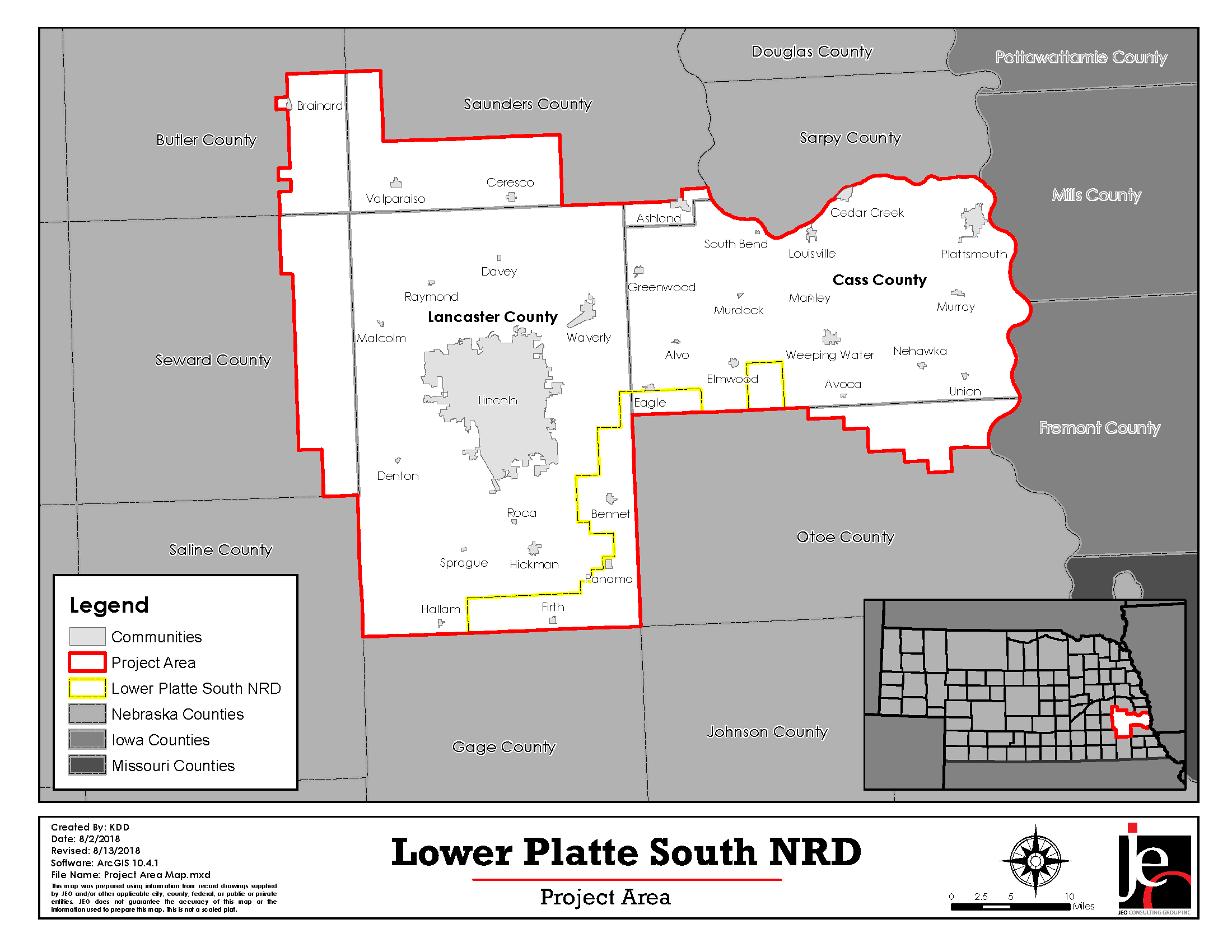 Lower Platte South NRD Planning Area