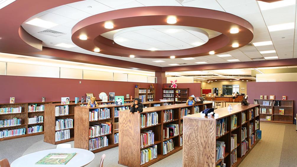 wahoo library interior