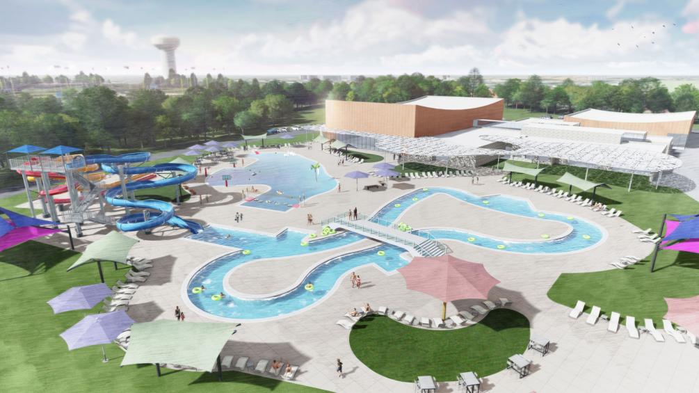 rendering of pool design for Gretna Nebraska