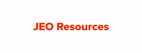 jeo resources text on white background