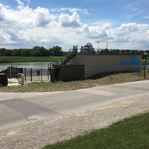 ottumwa lagoon pump station from the front